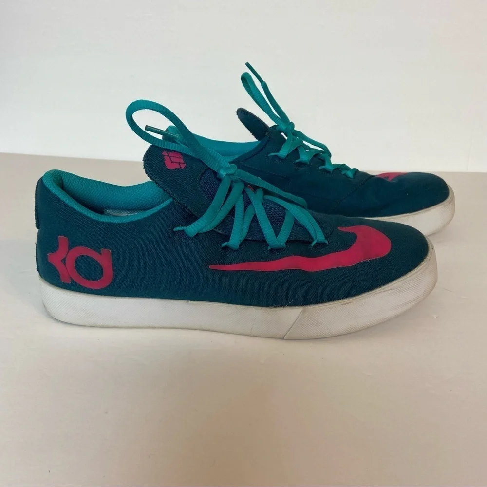Nike Vulc Kevin Durant Teal Pink KD Youth 6.5Y Boys Sneakers